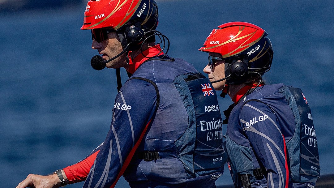 X | ROLEX  : Five-time Olympic medallist sailor Ben Ainslie (first from left)